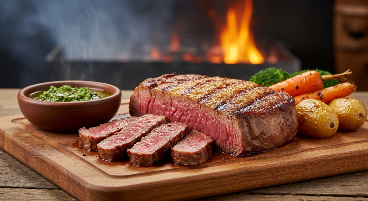 Grilled Picanha with Garlic Butter