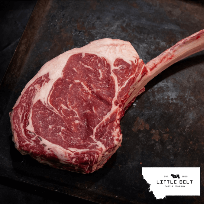 Black Angus Tomahawk Steak - Little Belt Cattle Company