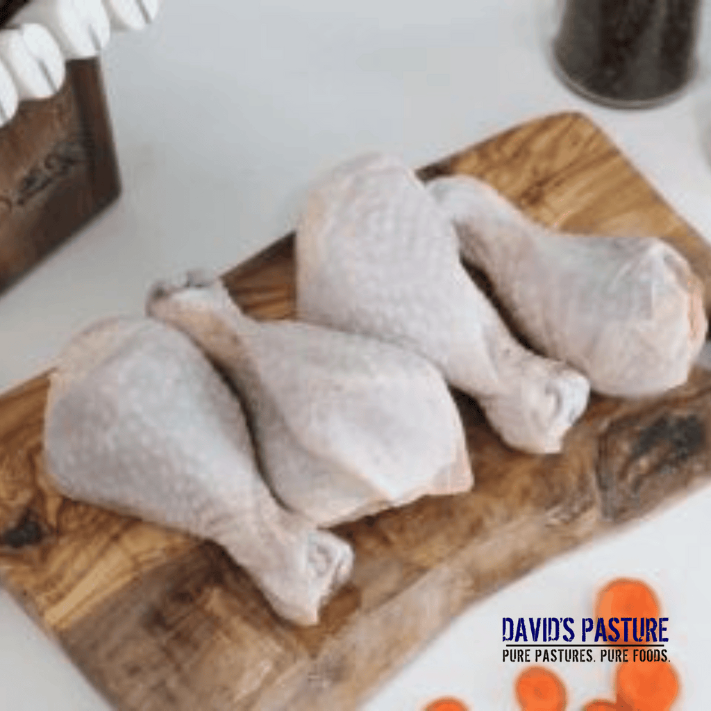Pasture-raised chicken drumsticks from David’s Pasture