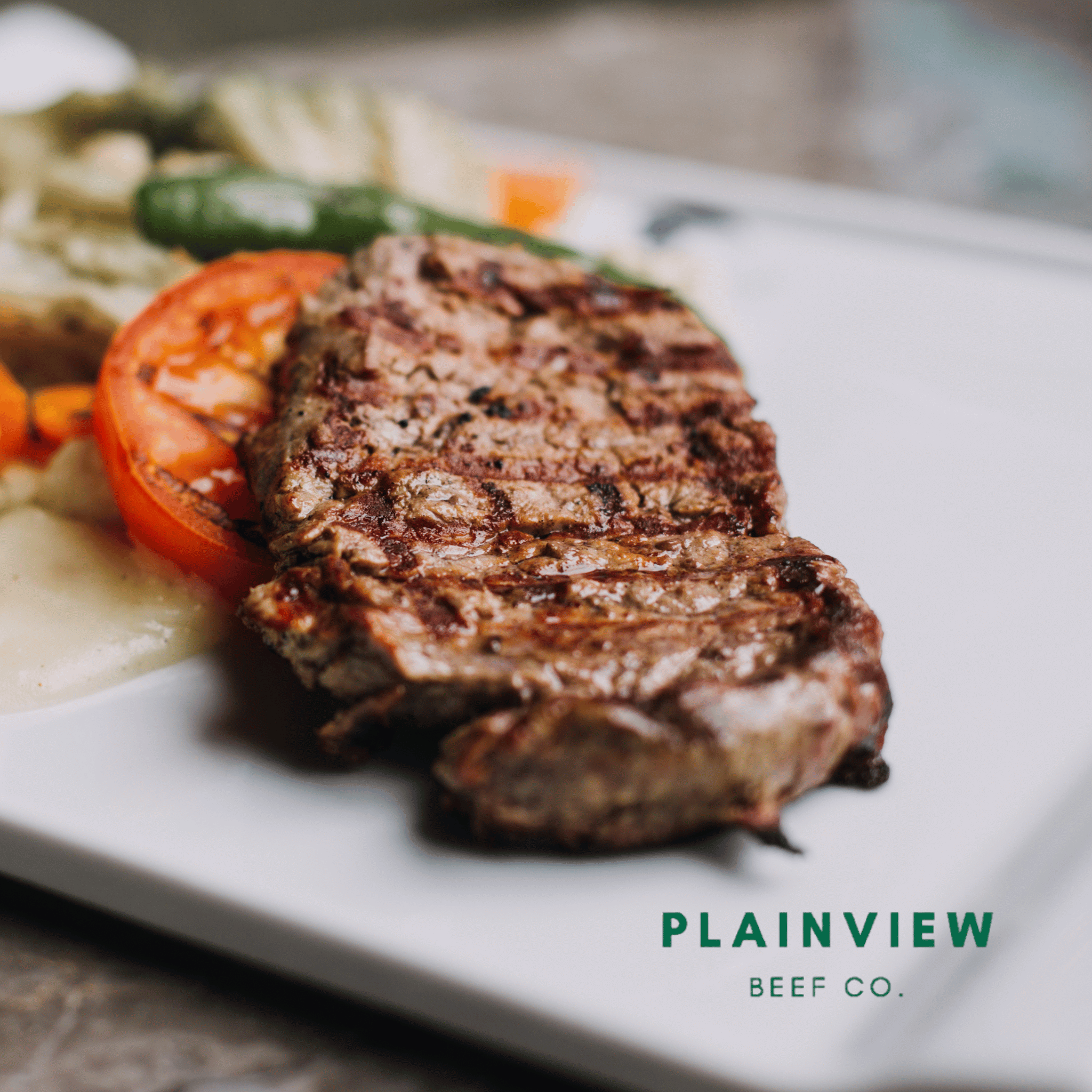 Grilled Grass Fed Sirloin Steak - Plainview Beef Co