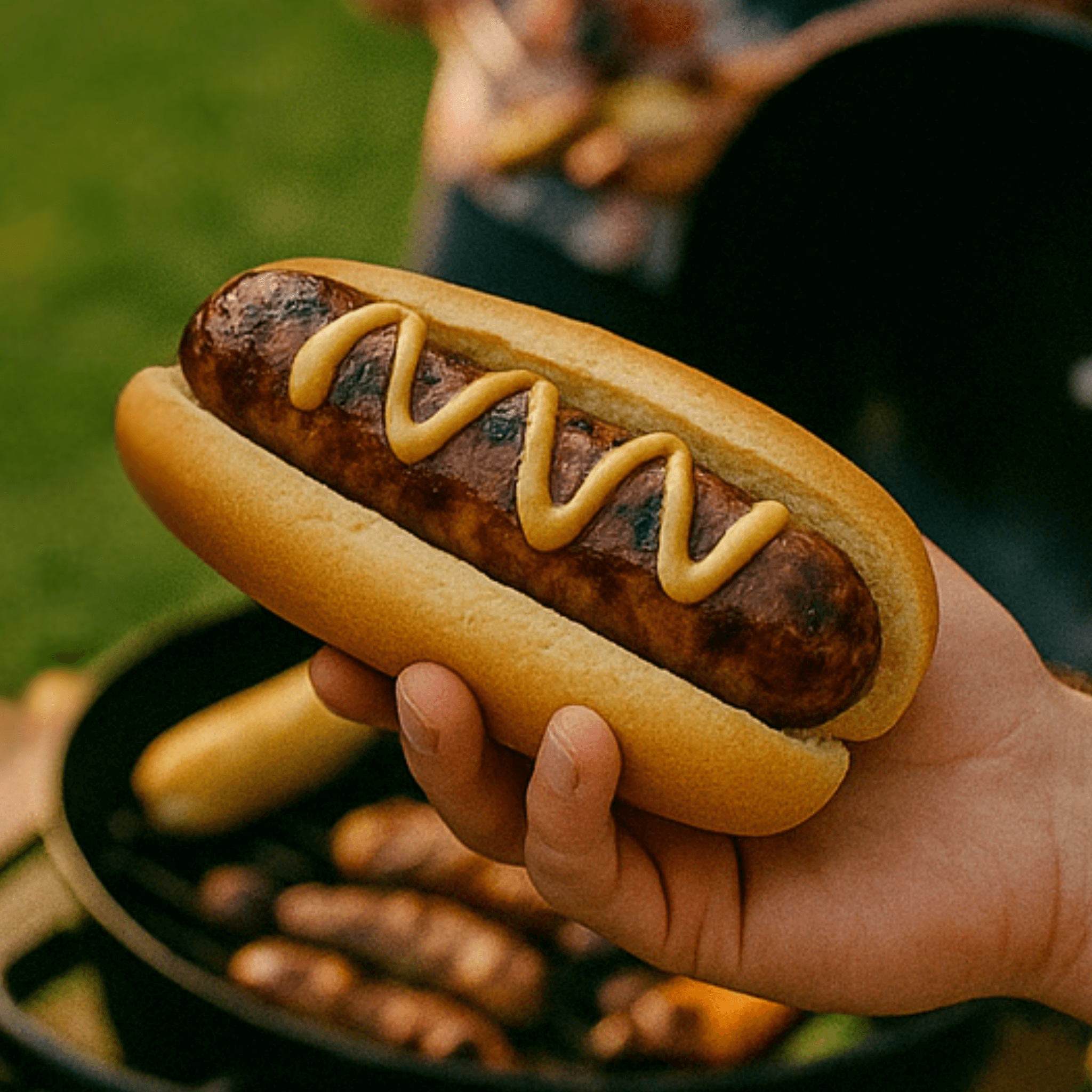 Grilled Mozzarella bratwurst 