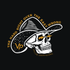 Skull wearing a cowboy hat with text 'The Hard Right Over The Easy Wrong' and 'Valor Provisions' on a black background.