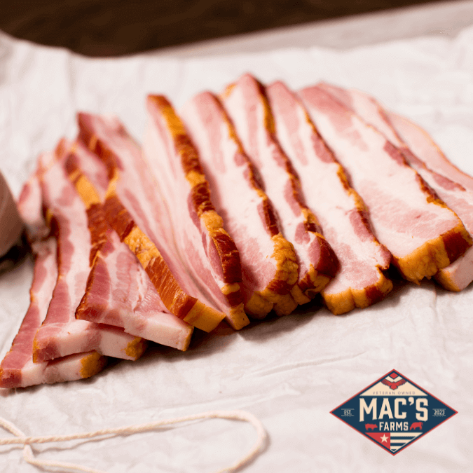 Thick Cut Smoked Sugar Cured Smoked Bacon - 1 lb
