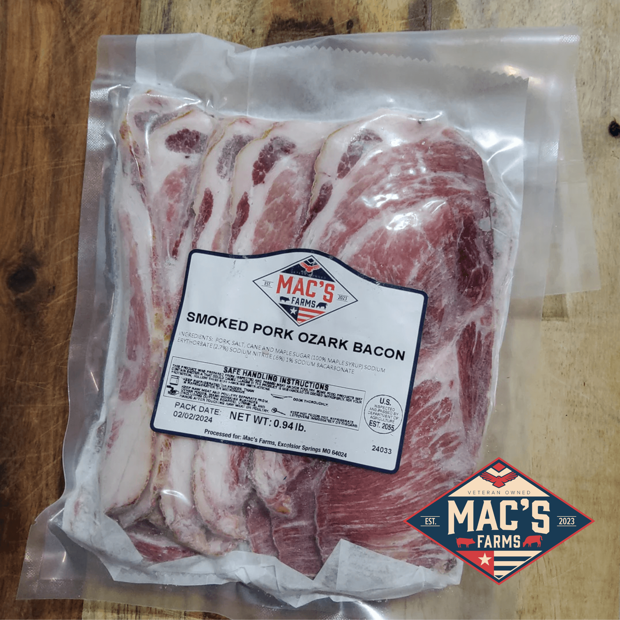 Applewood Smoked Ozark Bacon