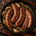 Grilled Philly bratwurst 