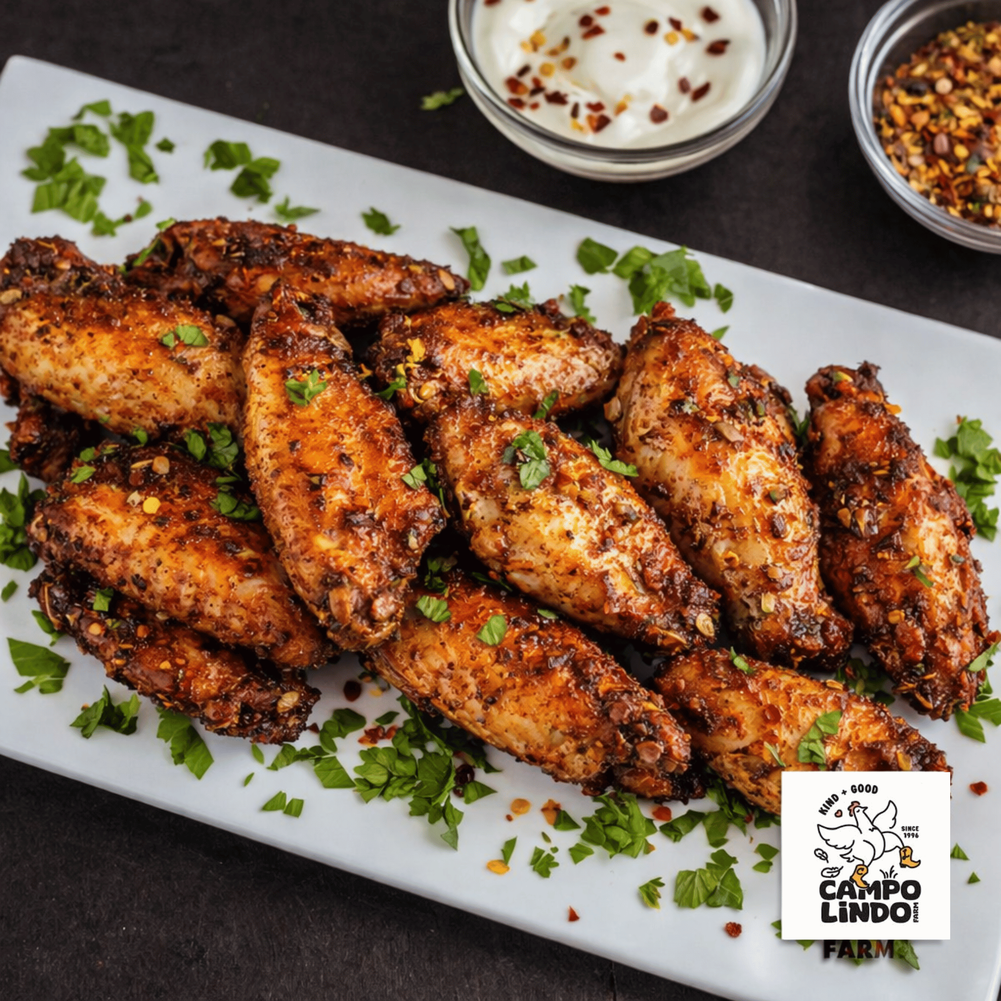 Roasted Pasture Raised Chicken Wings