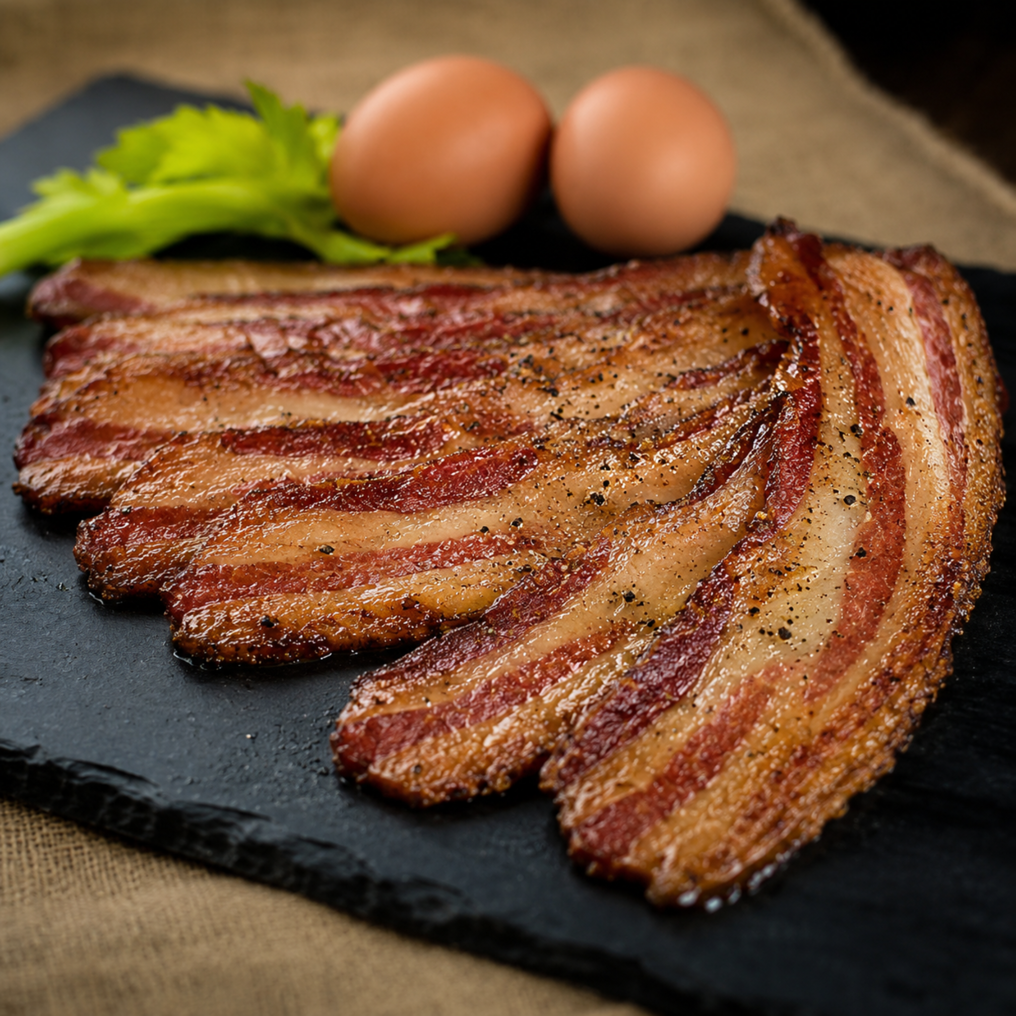 Smoked Pepper Bacon from Paradise Meat 