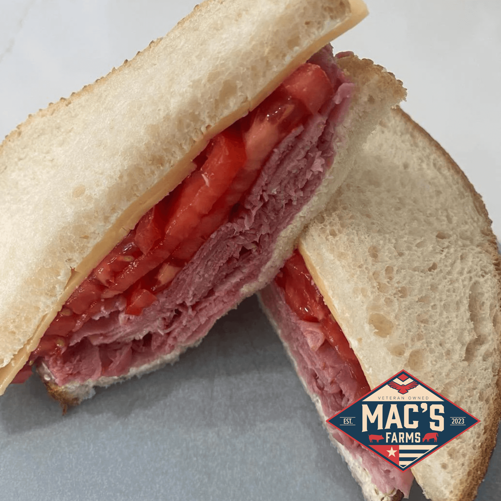 Sugar Cured Shaved Ham Sandwich