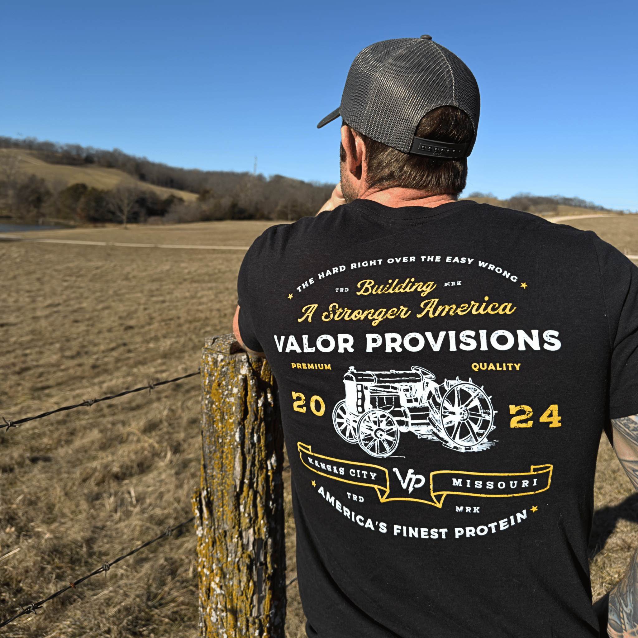 Valor Provisions Building A Stronger America Shirt Designed by Few Will Hunt