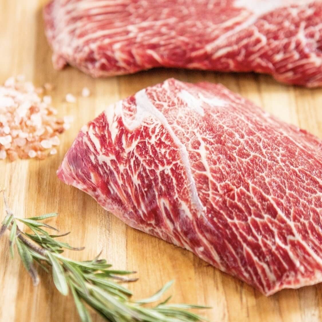 Marbled Flat Iron Wagyu Steak