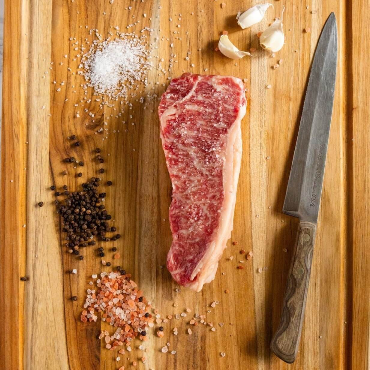 marbled Wagyu strip steak - Valor Provisions