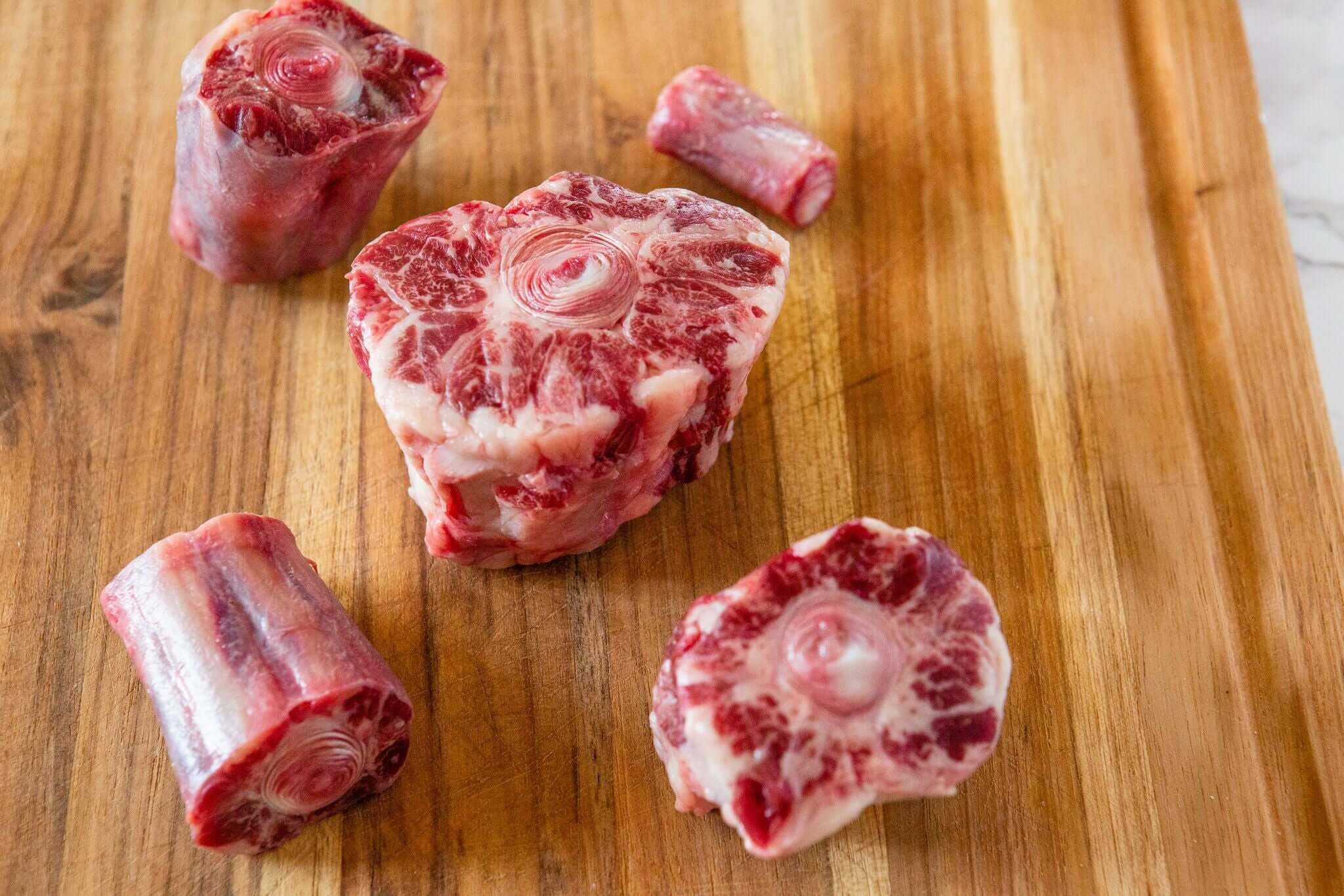 wagyu beef oxtail cuts close up - Valor Provisions